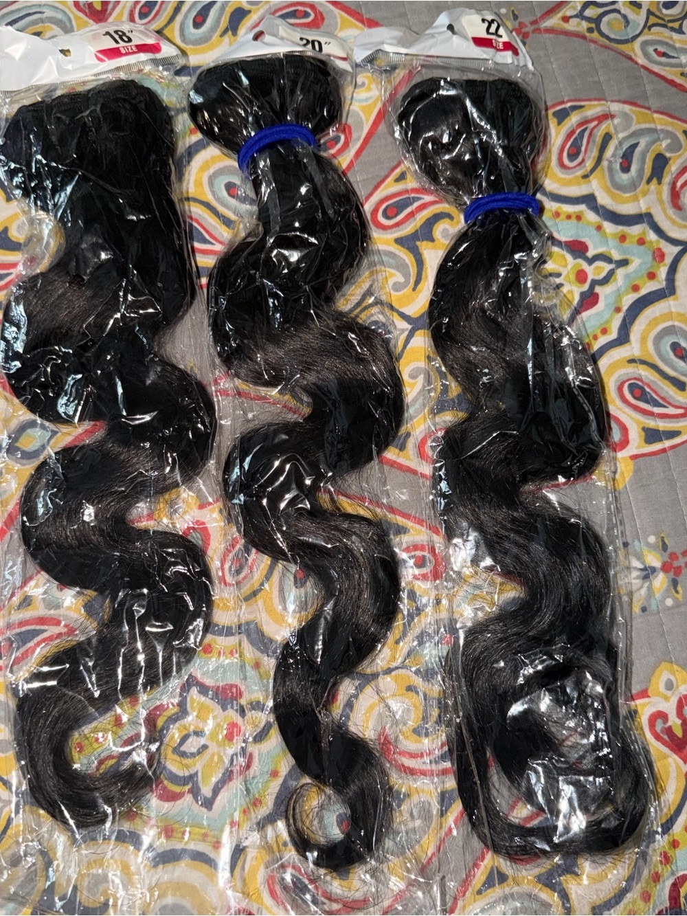 Natural Body Wave Black Hair Bundles - Unbranded